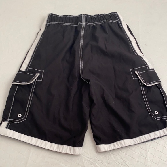 Joe Boxer black white lined swim trunks S - Picture 2 of 8
